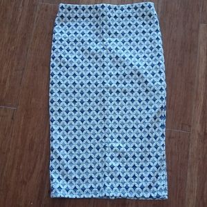 Zara jacquard pencil skirt